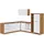 Held Winkelküche L-Form 240 x 270 cm Weiß-Eiche