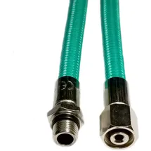 Metalsub Niederdruck-Tauchschlauch, 1/2" männlich, for Apeks ́ Mares, Grün 76 cm.
