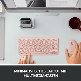 Logitech K380 für Mac DE rosa