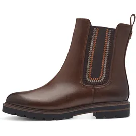 Marco Tozzi Boots Flach mit Reißverschluss, Braun (Chestnut), 38