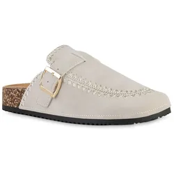 Damen Pantoffeln in Beige