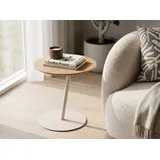 freiraum Beistelltisch Lea, in creme + Wildeiche, Metall + Massivholz - 49x50cm (HxD) braun