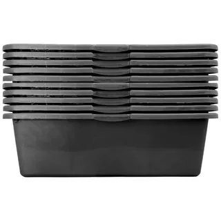 ViD Baueimer 10 Stück Betonkübel/Mörtelkübel 40 Liter, 70 x 40 x 22 cm