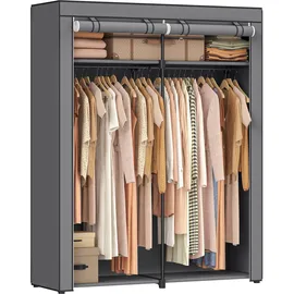 Songmics Aufbewahrungsschrank 140 x 174 x 43 cm Grau