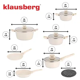 Klausberg Topf-Set 12-tlg. Kochtopf + Kochtopf + Kochtopf + Kochtopf + Kochtopf + Kochtopf + Kochtopf + Kochtopf + Kochtopf + Kochtopf + Kochtopf + Kochtopf