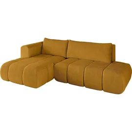 altdecor Ecksofa CLOUD-L Cord 2-Sitzer Senfgelb
