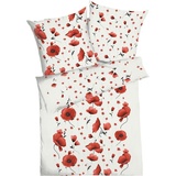 Kaeppel Scarlett Poppies rot 135 x 200 cm + 80 x 80 cm