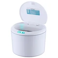 Automatischer 3-liter-büroabfalleimer Mit Sensor Und Deckel, Batteriebetrieben, Für Fahrzeug Und Arbeitsplatz.