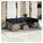 vidaXL Gartensofa-Set 10-tlg. grau