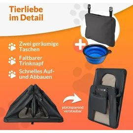 CADOCA Tiertransportbox XXL 90 x 60 x 66 cm Anthrazit