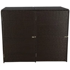 Proregal Mülltonnenverkleidung 176 x 130 x 131 cm braun