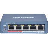 HIKVISION DS-3E0105P-E(B) (5 Ports), Netzwerk Switch, Grau