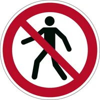Durable Sicherheitskennzeichen ''Für Fußgänger verboten''