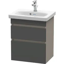 Duravit DuraStyle Waschtisch-Unterschrank DS640304943 50 x 36,8 cm, graphit matt/basalt matt, 2 Schubkästen, wandhängend