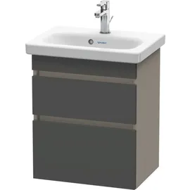 Duravit DuraStyle Waschtisch-Unterschrank DS640304943 50 x 36,8 cm, graphit matt/basalt matt, 2 Schubkästen, wandhängend