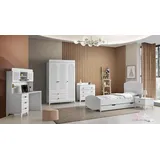 Xlmoebel Schlafzimmer-Set Set für Kinderzimmer mit Bett, Nachttisch, Kommode, Kleiderschrank, (Schlafzimmer-Set), Hergestellt in Europa weiß