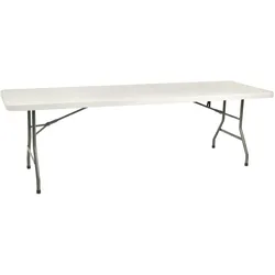 Resol garbar WAGNER Rechteckiger Klapptisch Indoor, Outdoor 240x75 Grau