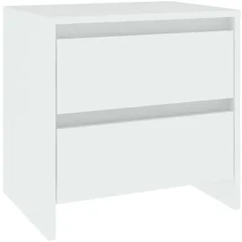 vidaXL Nachtschrank 45 x 34,5 x 44,5 cm Weiß