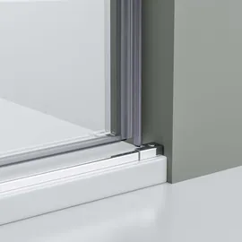 Bernstein Nischendusche mit Schiebetür NT806 FLEX - Nano Klarglas - 1200mm, 8mm ESG-Sicherheitsglas