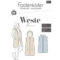 Fadenkäfer Schnitt "Weste" für Damen