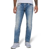 CAMP DAVID Straight-Jeans »NI:CO:R611«, mit markanten Steppnähten 34 - Länge 34, blau , 54033756-34 Länge 34