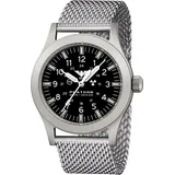 KHS PLASSF.MS Herren-Armbanduhr Platoon Solar Meshband