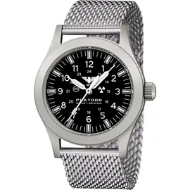 KHS PLASSF.MS Herren-Armbanduhr Platoon Solar Meshband