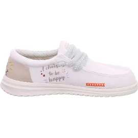 Fusion Schnürhalbschuhe in weiss/weiss kombi, Gr. 39 - Weiß Größe EU