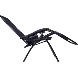 SPRINGOS Sonnenliege Liegestuhl 110 x 80 x 67 cm Schwarz