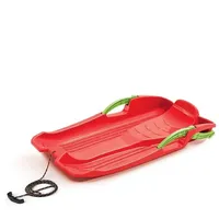 Neustanlo Rodel Bob Schlitten Modell Hornet Rot mit Zugseil