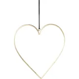 Creativ deco Herz 13 cm goldfarben