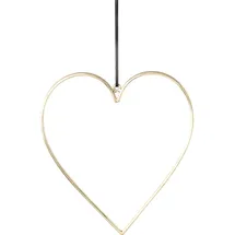 Creativ deco Herz 13 cm goldfarben