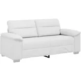 vidaXL 2-Sitzer-Sofa Weiß 140 cm Kunstleder