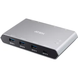 ATEN US3342 2 x 4-Port USB 3.0 Sharing Switch Power Pass-Through/ File Sharing