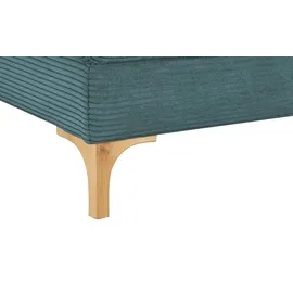 Gray & Jones Cord-Sofa Capa ¦ türkis/petrol ¦ Maße (cm): B: 276 H: 86 T: 200.0