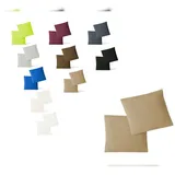 EXKLUSIV HEIMTEXTIL Jersey Kissenbezug Hülle 2 Sparpack Set mit Reißverschluss hochwertige Qualität 80 x 80 cm sand