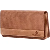 The Skandinavian Brand Damen Geldbörse Quer cognac