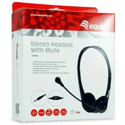 EQUIP 245304 Stereo-Headset mit Stummschaltung