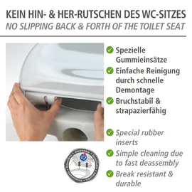 Wenko WC-Sitz Ottana Dunkelgrau