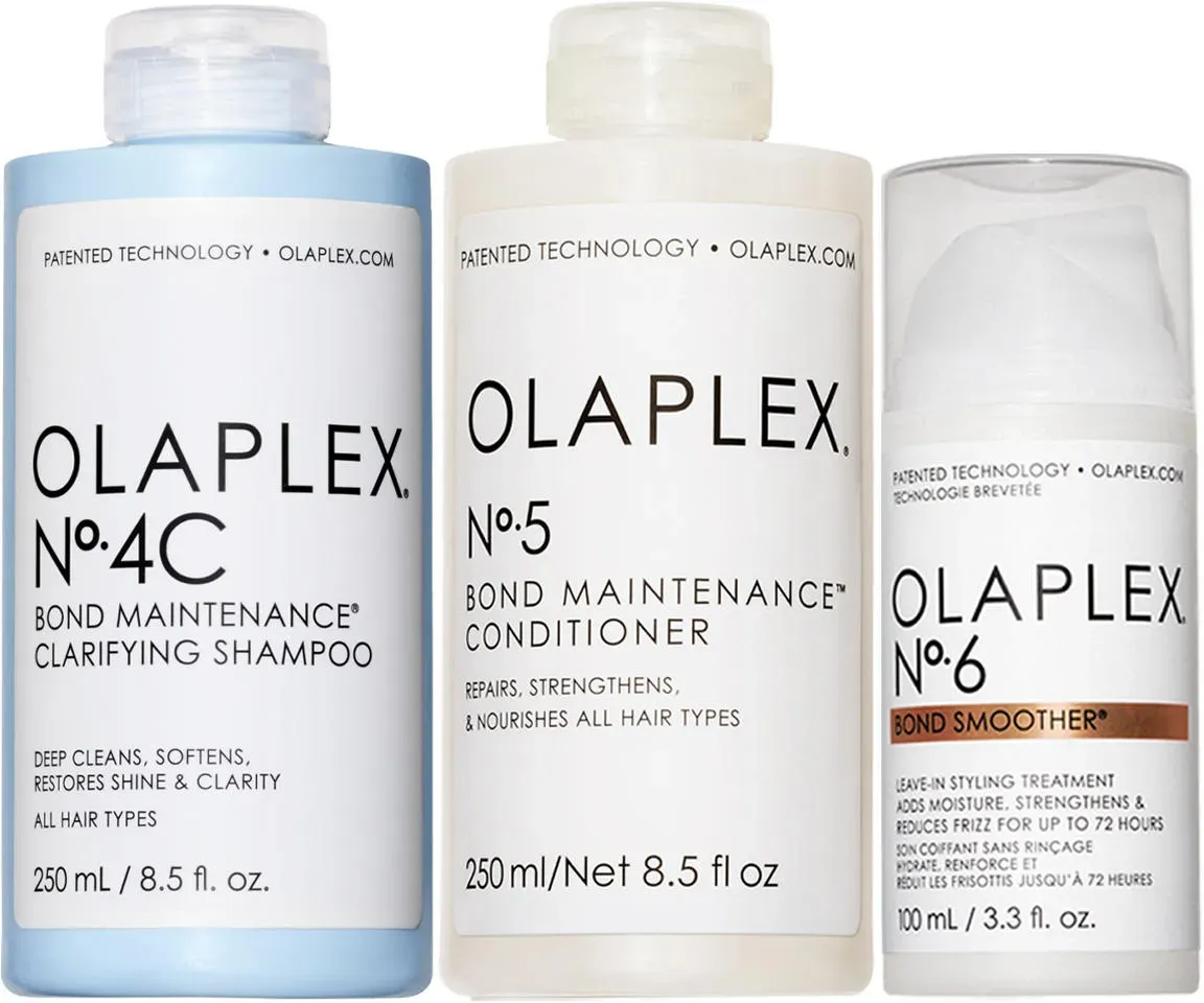 Olaplex Trio Repair Set No.4C Shampoo + No.5 Conditioner + No.6 Leave In