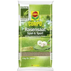 COMPO Rasensaat Spiel und Sport Aktion 4 kg für 200 m2