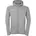 Trainingsjacke mit Kapuze Kinder dark grau melange/weiß 152