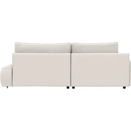 TRENDMANUFAKTUR Eckcouch Polyester 3-Sitzer Grau