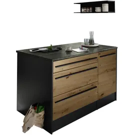 BASIC by Balculina Kochinsel JAZZ 145 x 90 x 90 cm Eiche