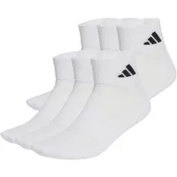 adidas Cushioned Essentials Ankle Socken 6er Pack Weiß/Schwarz 43-45