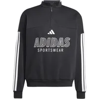 adidas House of Tiro Fleece 1/2-Zip Sweatshirt Herren Schwarz XL