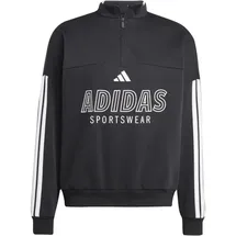 adidas House of Tiro Fleece 1/2-Zip Sweatshirt Herren Schwarz XL