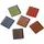 Rayher Acryl Mosaik transparent 1x1cm 205 Stück Herbsttöne-Mischung