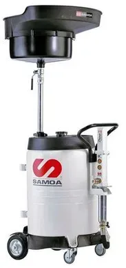 Fahrbarer Altölsammler, mit Sammeltrichter, 100 Liter, mit Absaugpumpe