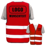 PixiPrints.com Persönliche Warnweste selbst gestalten mit eigenem Aufdruck * Bedruckt mit Name Text Bild Logo Firma * Anzahl: 20 Warnwesten * Farbe/Druck: Rot/Rücken + linke Brust - 20 Warnwesten